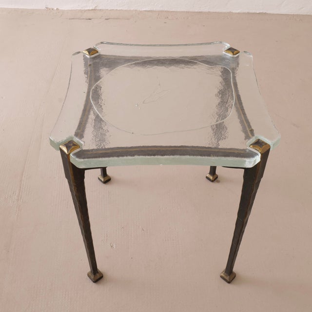 Metal Lothar Klute Design Brutalist Coffee Table Forged Bronze, 1980 For Sale - Image 7 of 7