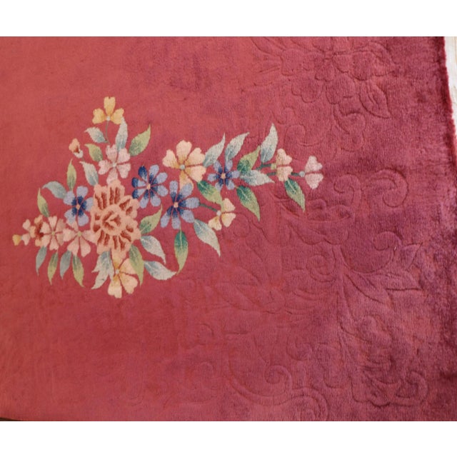 Antique Art Deco Chinese Rug For Sale In Chicago - Image 6 of 9