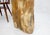 Beige Petrified Wood Organic Shape Multicolor Beige to Black Stand End Table Pedestal For Sale - Image 8 of 10