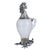 Glass and Silver Rooster Jug from J.D. Schleissner Söhne, Hanau, Germany, Late 19th Century For Sale - Image 12 of 12