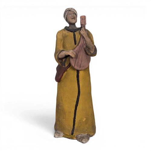 Vintage Statue of a Mandolin Player For Sale - Image 6 of 6