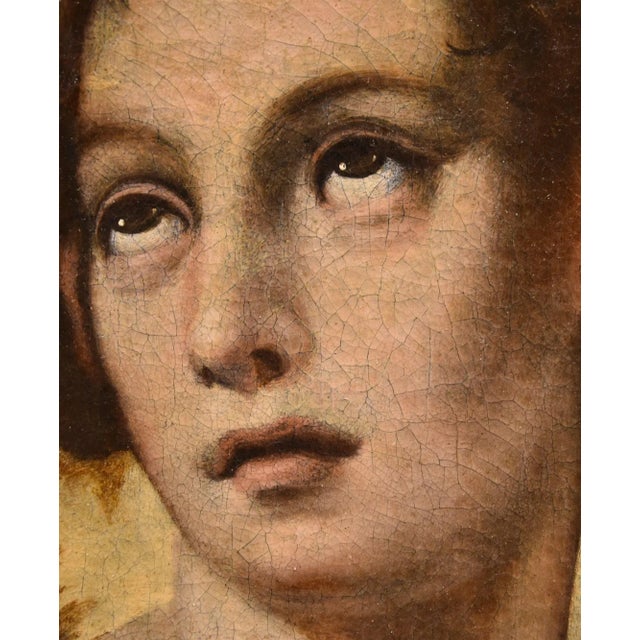 Florentine School Artist, St. John the Baptist, 1500-1600, Oil on Canvas For Sale - Image 15 of 16