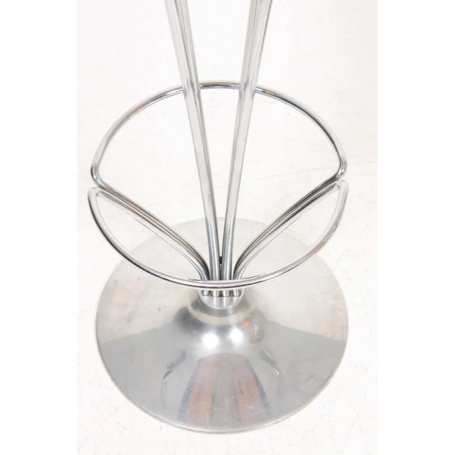 Mid-Century Modern Set of Mid-Century Patinated Leather Barstools by Piet Hein for Fritz Hansen, 1960s For Sale - Image 3 of 10