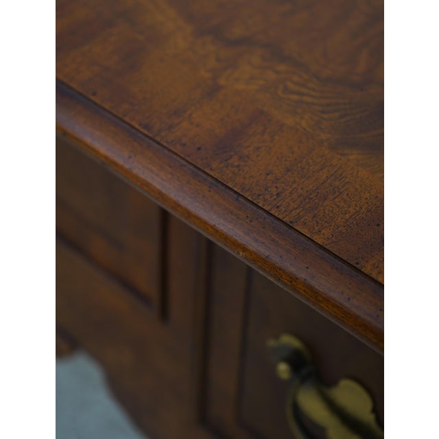 Hekman George III English Style Walnut Dressing Table Lowboy For Sale - Image 13 of 18