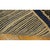 1920s Navy Stripe Medallion Antique Chinese Peking Knotted Wool Rug 2'7''x4' 8'' For Sale - Image 10 of 10