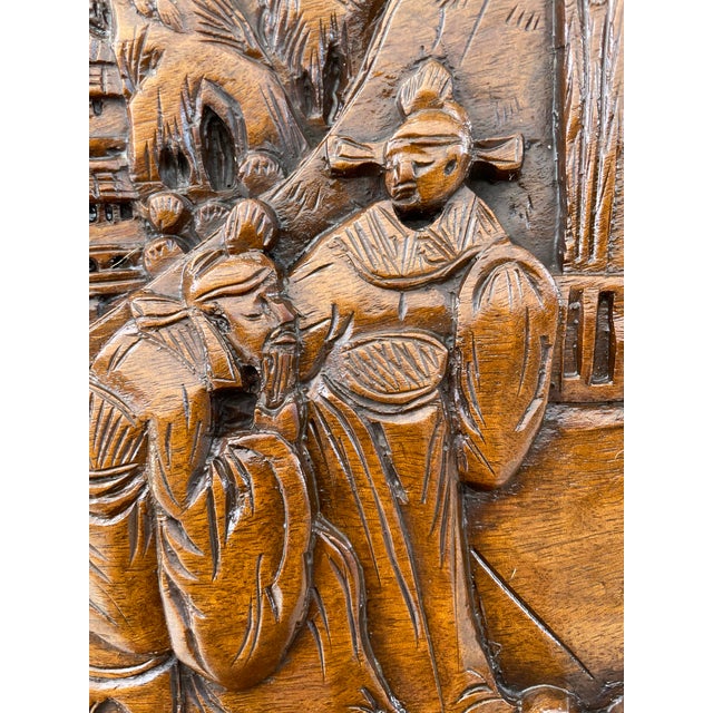 Vintage Chinese Intricately Carved Wood Camphor Chest For Sale In Los Angeles - Image 6 of 13