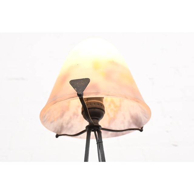 Degué French Art Deco Table Lamp, 1920s For Sale In South Bend - Image 6 of 12