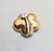 1980s goldtone cloud with rhodium plated arrow with a triangular clear rhinestone at the tip brooch with security clasp....