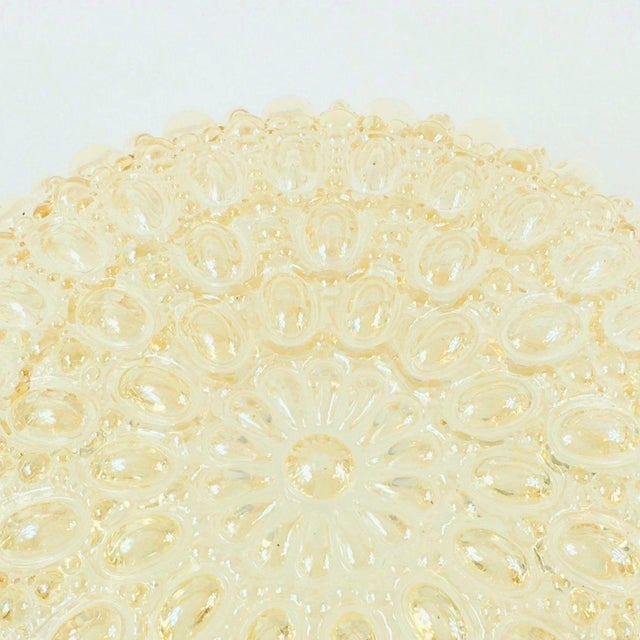 1970s Mid-Century Amber Bubble Glass Ceiling Light or Wall Light by Helena Tynell for Limburg, Germany, 1960s-1970s For Sale - Image 5 of 11