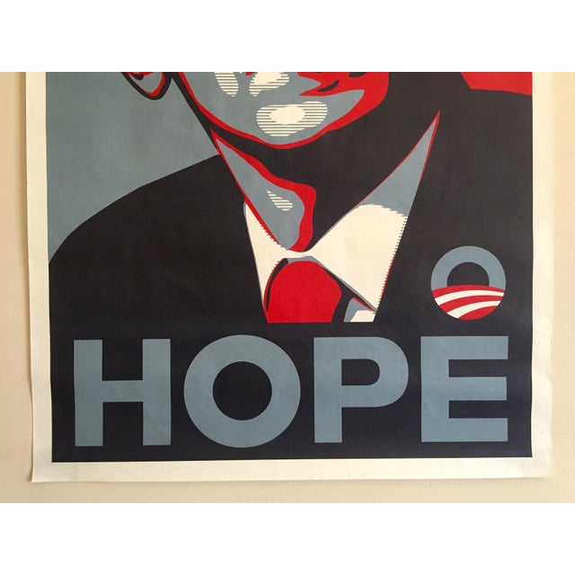 Rare Shepard Fairey Obama Hope 2008 Dnc Campaign Iconic Lithograph Print Pop Art Poster Chairish