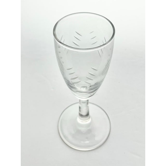 1950s 1950s Vintage Mid-Century Javit “Rain” Whiskey Sour Cocktail Liquor Glasses - Set of 6 For Sale - Image 5 of 6