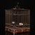 Traditional Late 19th Century Rosewood Birdcage With Gemstone Inlays, 930g For Sale - Image 3 of 9