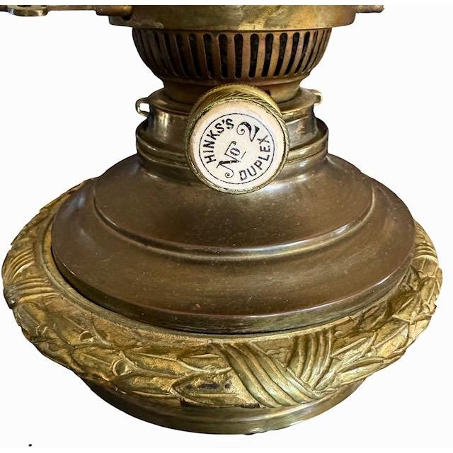 Ink Blue Antique Mid 19th Century Ink Blue Oil Lamps, Electrified - A Pair For Sale - Image 8 of 15