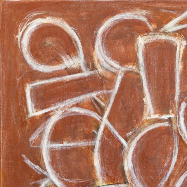 Burning Memories - Original Large Abstract Expressionist Oil Painting on Canvas For Sale In Los Angeles - Image 6 of 9