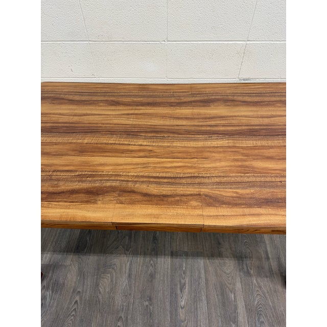 Vintage MCM Mid Century Danish Modern Style Dining Table For Sale In Kansas City - Image 6 of 10
