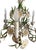 White Vintage Italian Tole Daisy Chandelier - 6 Arms For Sale - Image 8 of 14