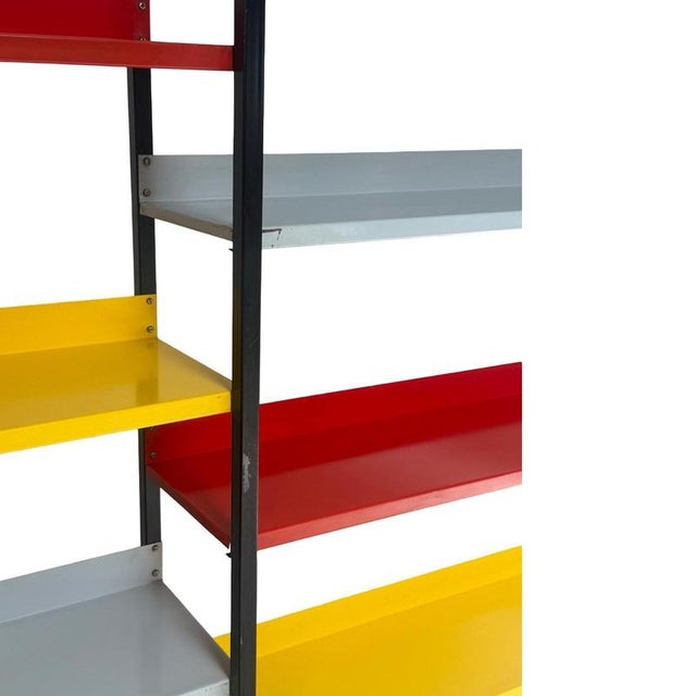 Large Modulair Wall System in Multicolor Metal from Tomado Holland, Netherlands, 1960s For Sale - Image 9 of 10