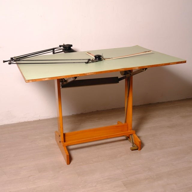 1940s Wooden Drawing Board from S.I.P.I, Italy, 1940s For Sale - Image 5 of 18