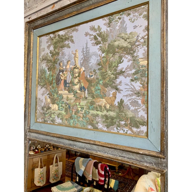 19th Century Antique French Trumeau For Sale - Image 4 of 5