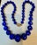 Vintage Lapis Lazuli Single Strand Necklace with Diamond & 18 Karat Yellow Gold For Sale - Image 18 of 18