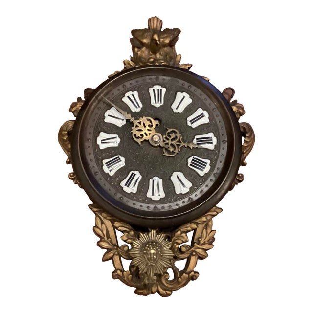 New Haven Clock Company Antique Chatelaine Model Hanging Wall Clock For Sale