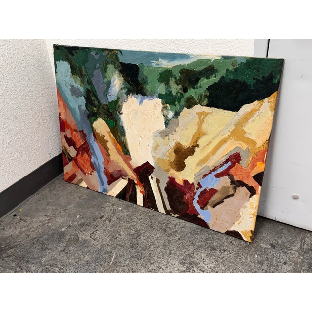 Abstract Acrylic on Canvas, Mid 20th Century For Sale - Image 4 of 12