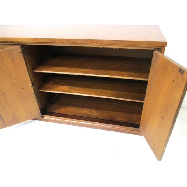 Walnut Mid Century Credenza by Broyhill Forward 70 Premier Collection For Sale - Image 9 of 13