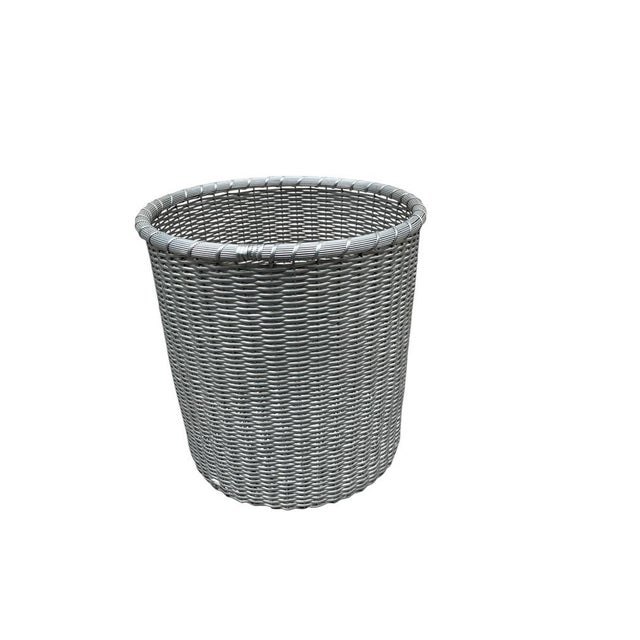 Office Trash Can attributed to Maria Pergay, 1970s, in Very Good conditions. Designed 1970 to 1979 This piece is...