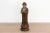 Wood 12" Tall Weathered Standing Buddha For Sale - Image 7 of 9