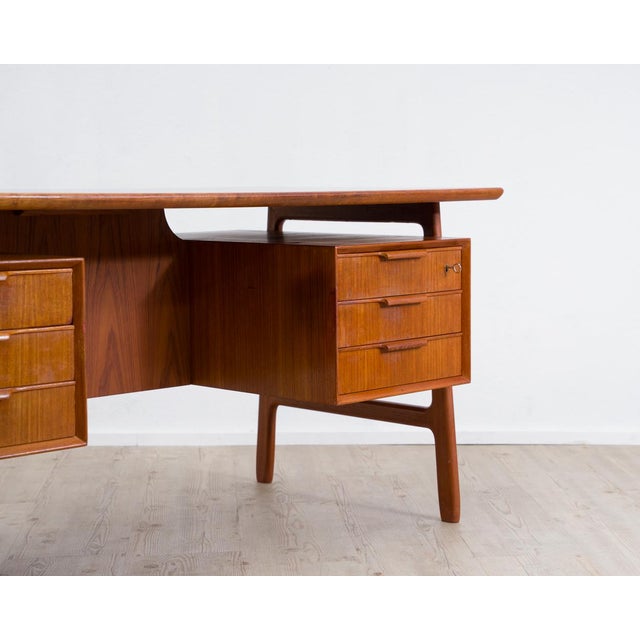 Danish Teak Model 75 Desk from Omann Jun, 1960s For Sale - Image 11 of 18