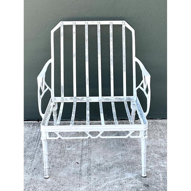 Late 20th Century Vintage Brown Jordan “Calcutta” Metal Patio Lounge Chair For Sale - Image 5 of 12