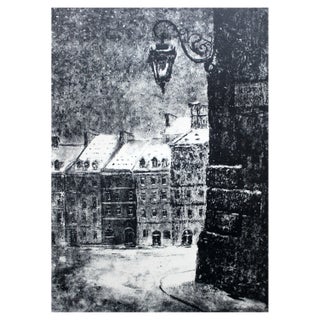 Aleksander Soltan, Warsaw: The Old Town Square, Lithograph on Paper, 1961 For Sale