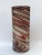 Brown Cylindrical Swirl Murano Glass Vase, 1970s For Sale - Image 8 of 9