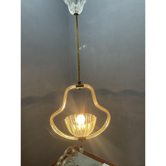 Murano Glass Pendant Light by Ercole Barovier, 1950s For Sale - Image 6 of 10