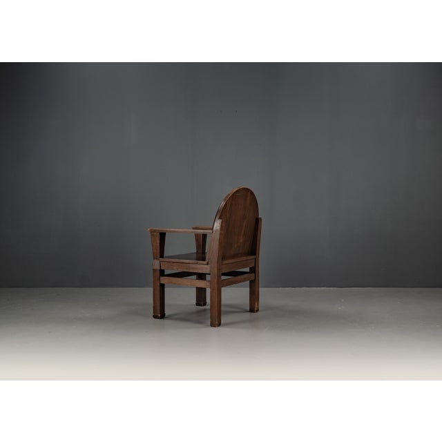 Armchair with Soul in Pinewood, 1940s For Sale - Image 10 of 18