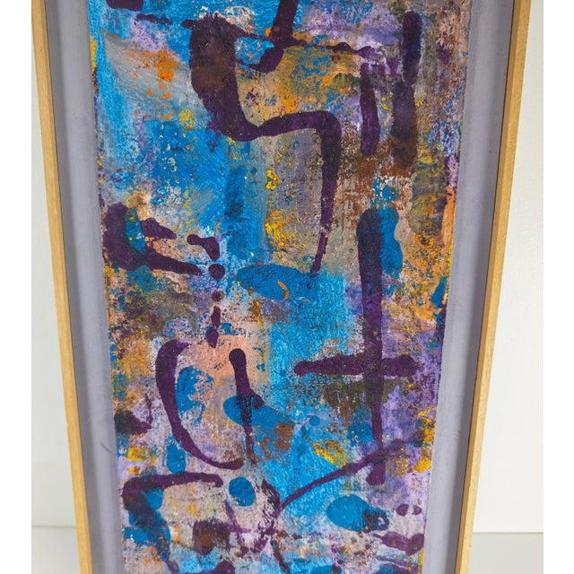 1990s 1990's William Melton Halsey Contemporary Modern Southern Abstract Painting For Sale - Image 5 of 12