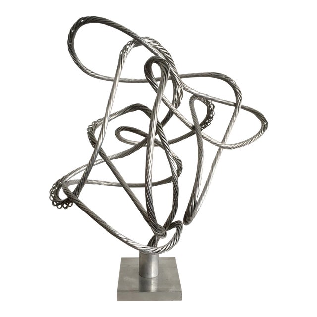 Abstract Aluminum Sculpture For Sale