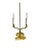 Early 20th Century Empire-Style French Tôle & Gilt Brass Bouillotte Lamp With Green Tole Shade For Sale - Image 13 of 18
