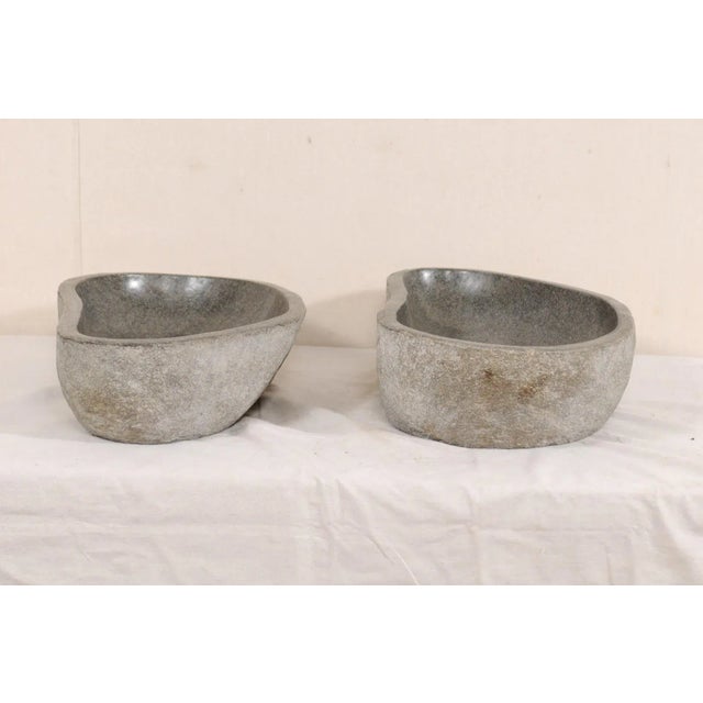 Early 21st Century Polished River Rock Sinks - a Pair For Sale - Image 5 of 13