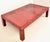 That red color! So striking and rich. Newly lacquered in high gloss, this cocktail table is the perfect size and really...