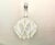 1970s pendant light Made in Germany by ME Marbach Kalmar model Composed of 8 rolled sheets of textured acrylic glass...