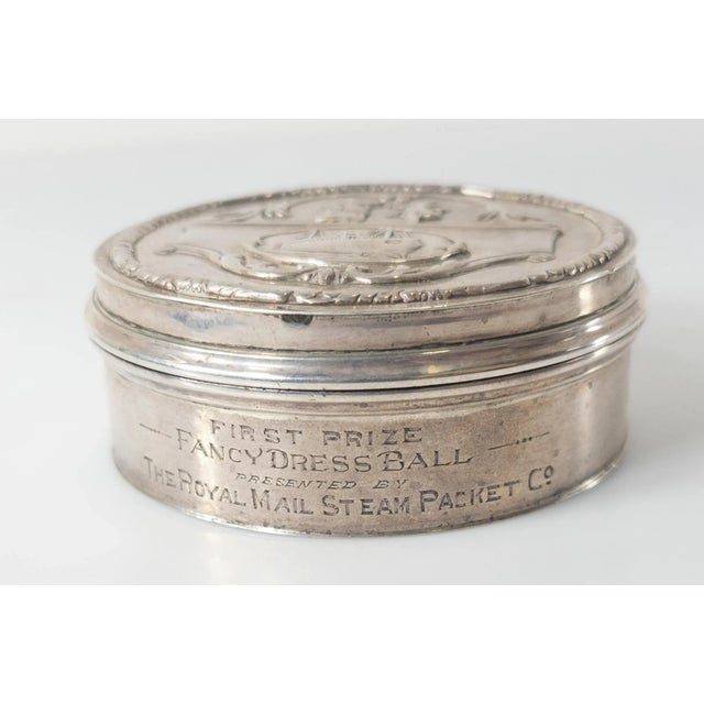 English Early 20th Century Elkington & Co. Sterling Silver Trophy Box For Sale - Image 3 of 10