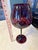 Violet 1960s Large Empoli Amethyst Glass Diamond Optic Statement Snifter Vase For Sale - Image 8 of 9