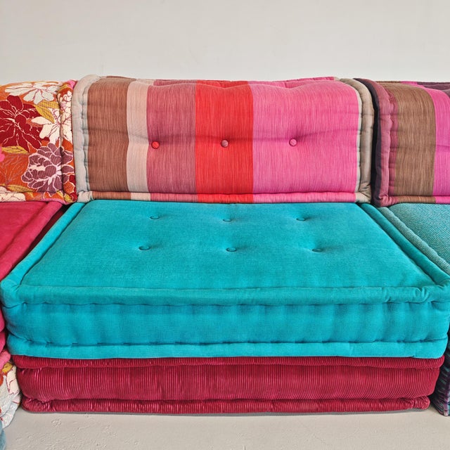 Blue Mah Jong Blue Four-Seater Modular Sofa by H. Hopfer for Roche Bobois, 1990s, Set of 4 For Sale - Image 8 of 18