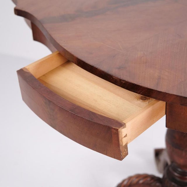 Antique 19th Century Mahogany Serving Table with Carved Details For Sale - Image 4 of 12