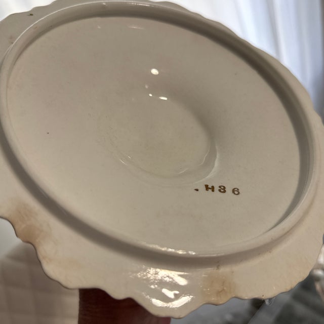 Antique Homer Laughlin Porcelain Vegetable Bowl Dish Dated 1915 For Sale In New Orleans - Image 6 of 10