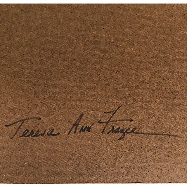 Teresa Ann Frazee Large Abstract Painting "Disentangled Blue" Chairish