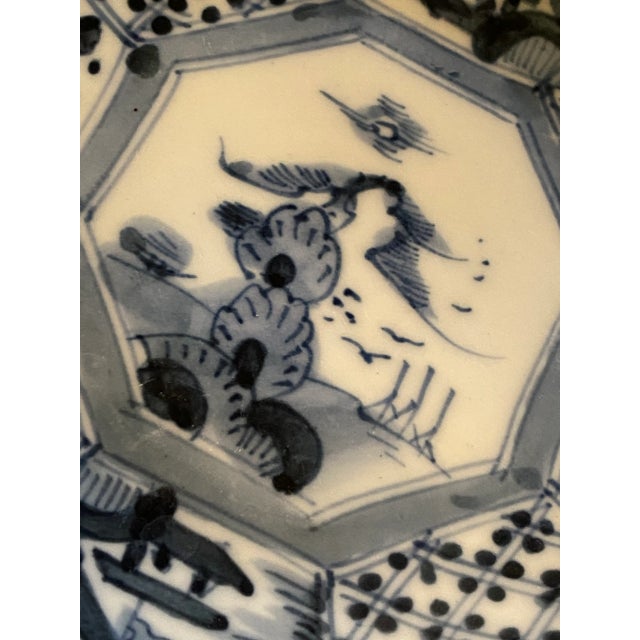 1950s Vintage Hand Painted Asian Decorative Plate For Sale In Chicago - Image 6 of 8