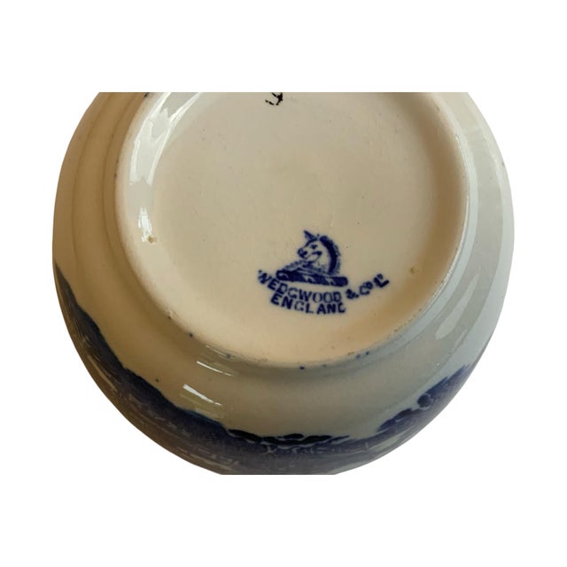 Antique Wedgwood Blue Willow Bowl For Sale - Image 9 of 9