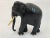 Antique Black Ebonized Wood Hand Carved Anglo Indian Elephant Sculpture. Precious black ebonized hand carved wood Anglo-...